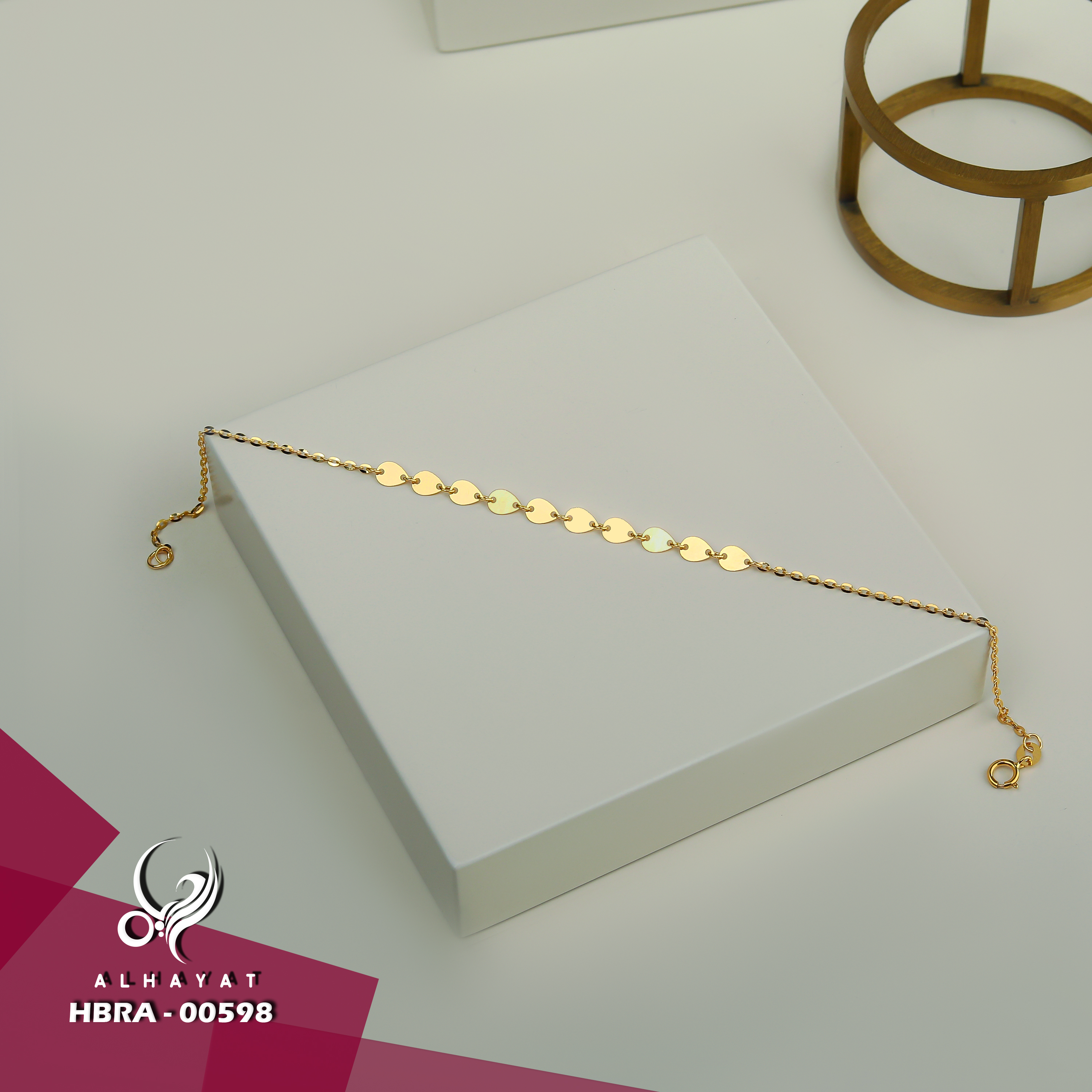 21 karat gold bracelet, Turkish made - (H-0740)